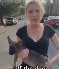 Weird womans dog
