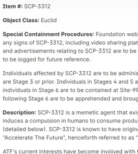 SCP-3312