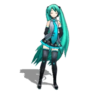 hatsume miku w a gun