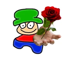 Bambi with rose