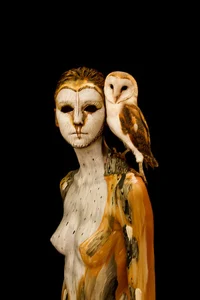 Humanoid barn owl