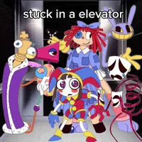 Circus in elevator  
