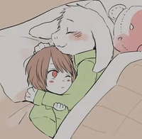 Chara and Asriel