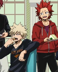 Kirishima y Bakugo 
