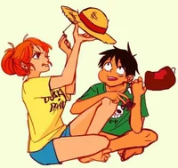 Luffy and nami
