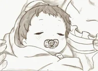 Abandoned cute baby