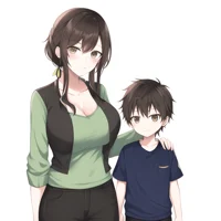 Single Mom and Son