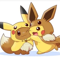 Eevee and Pikachu