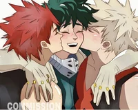 Kirishima y Bakugo