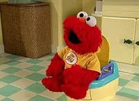 Elmo on the potty