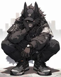 emo wolf furry bf