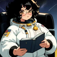 Fat astronaut girl
