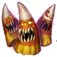 3 Candy Corn Monster