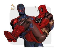 Miguel and Deadpool