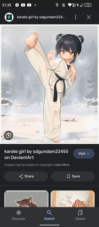 Karate girl