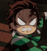 Tanjiro Kamado angry