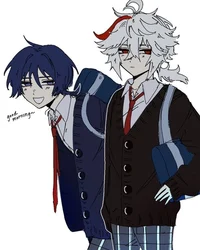 Kazuha e Scaramouche