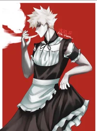 Bakugo in a dress