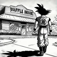 Goku at Waffle House