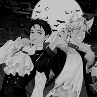 Werewolf and vampire