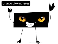 Orange Glowing Eyes