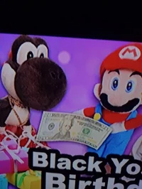 Black Yoshi mario