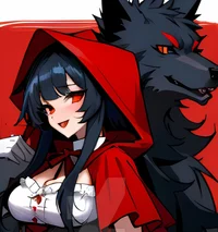 Werewolf riding hood