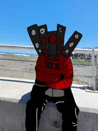 Cameraman y tv woman