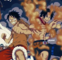 Ace y Luffy