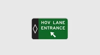 HOV lane Entrance