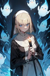 Ghostly nun