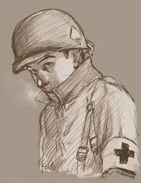 WW2 hurt soldier 