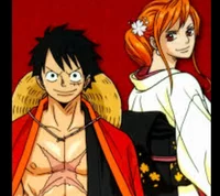 Luffy and Nami 