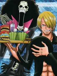 Brook and Sanji