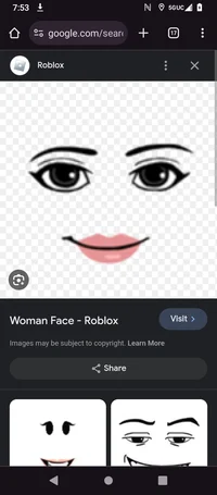 Roblox face lady