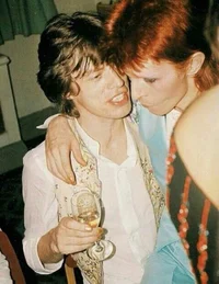 Mick and David Bowie