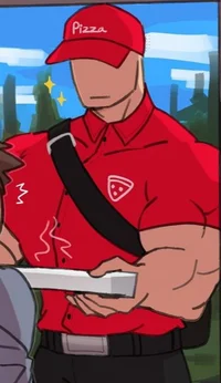 Buff pizza man
