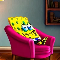 SPONGEBOB IN A CHAIR