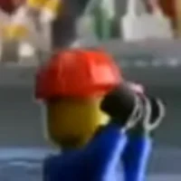Drowning lego man