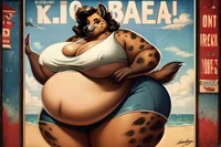 Fat hyena girl