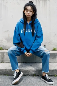 Hood asian girl