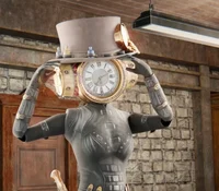 Clock woman