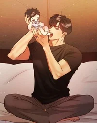 Damian and baby