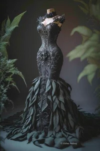 Vestido de folhas