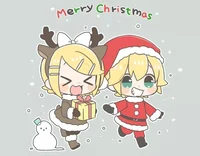 Rin y Len Navideños