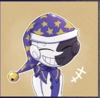 Laughing glitch moon