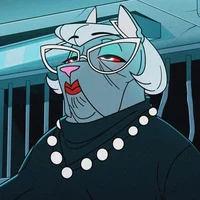 Saggy hellhound lady