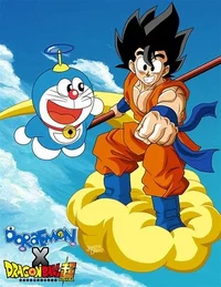 Doraemon and Goku 