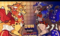 Dragon sun and moon