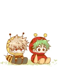 Baby Bakugo and Deku